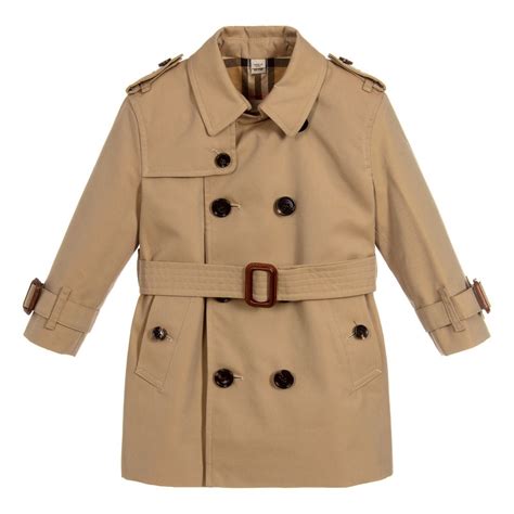 baby girl burberry trench coat|Burberry toddler trench coat.